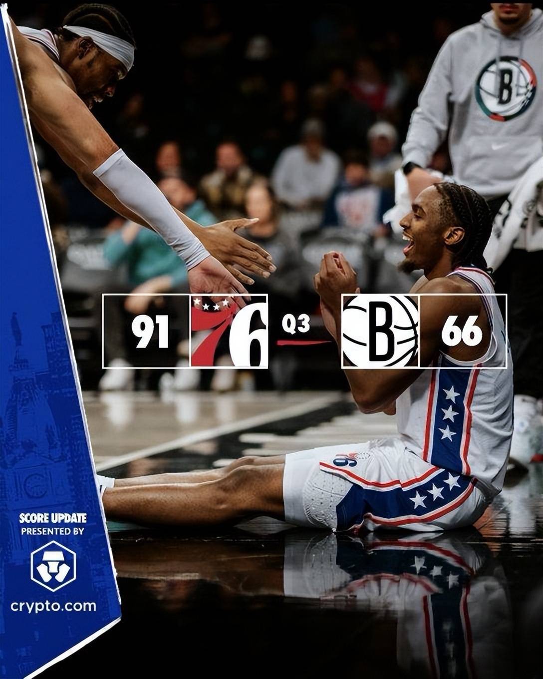 篮网大胜76人,稳固领先地位 篮网大胜76人,稳固领先地位